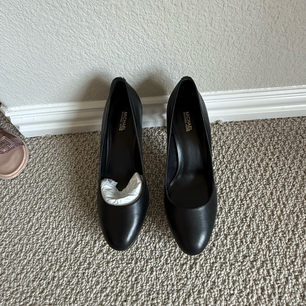 Michael Kors Black Leather Heels